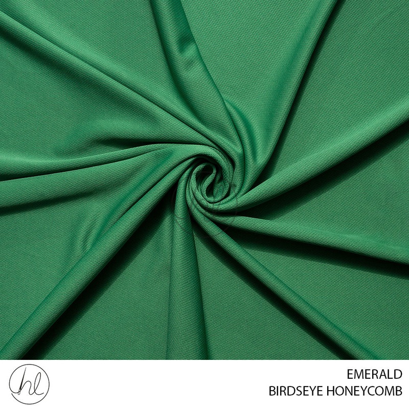 Birdseye Honeycomb 275 Emerald 150cm Per M