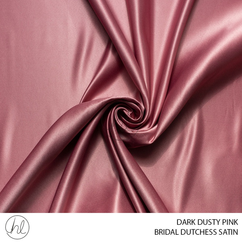 Bridal Dutchess Satin 55 Dark Dusty Pink 150cm Per M
