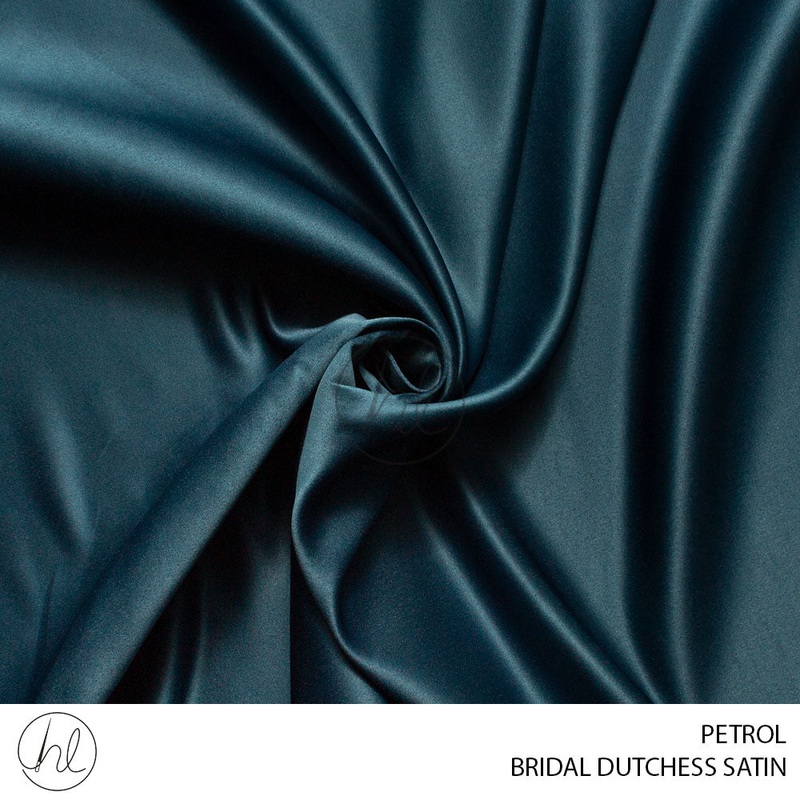 Bridal Dutchess Satin 55 Petrol 150cm Per M
