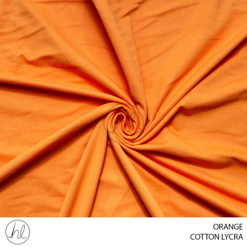 Cotton Lycra 139 Orange 185cm Per M