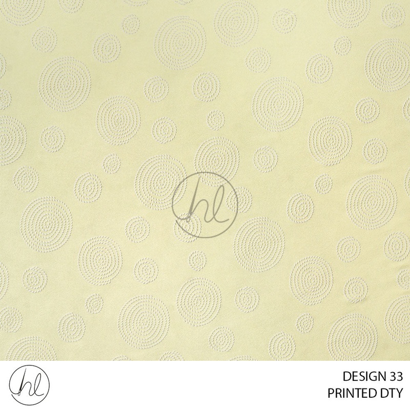 DTY Printed 51 Lemon Design 33 150cm Per M