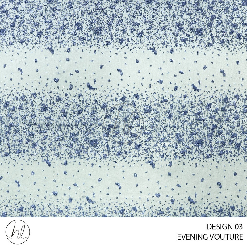Evening Couture 51 Blue Design 03 150cm Per M