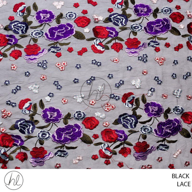 Lace 51 Black Design 10 140cm Per M