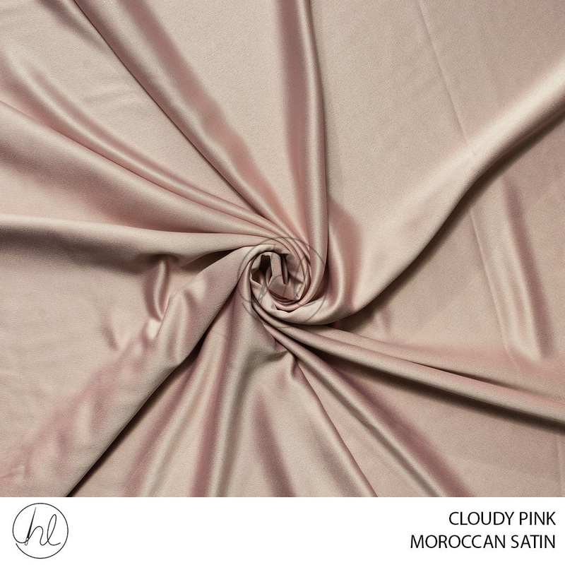 Moroccan Satin 51 Cloudy Pink 150cm Per M