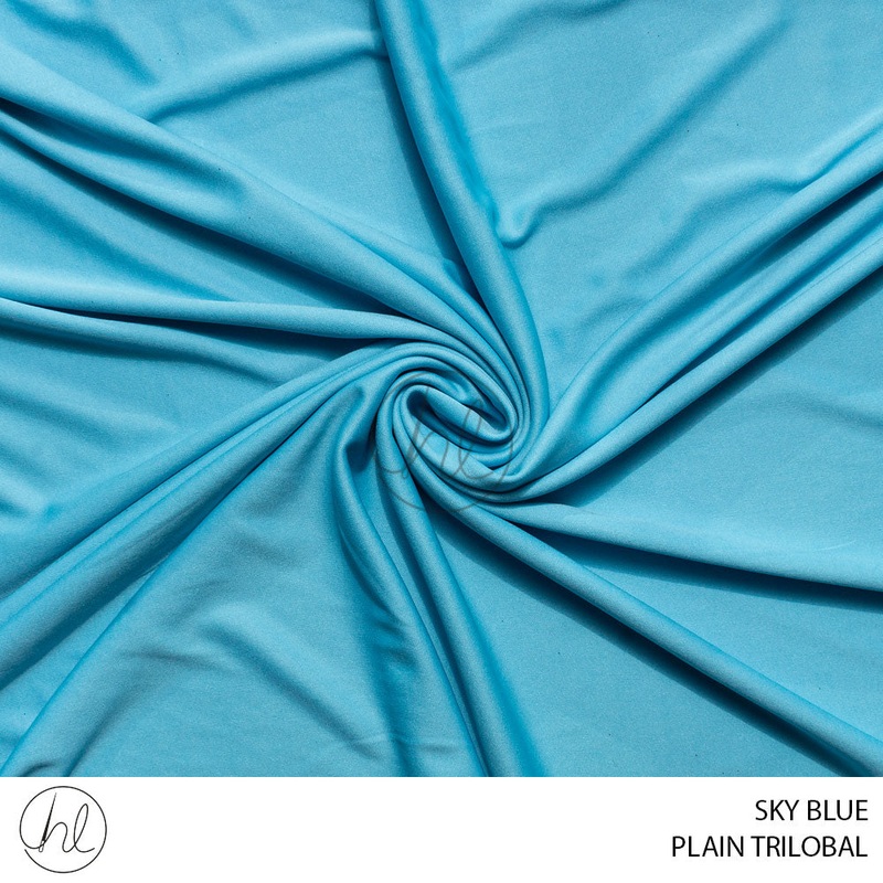 Plain Trilobal 275 Sky Blue 150cm Per M