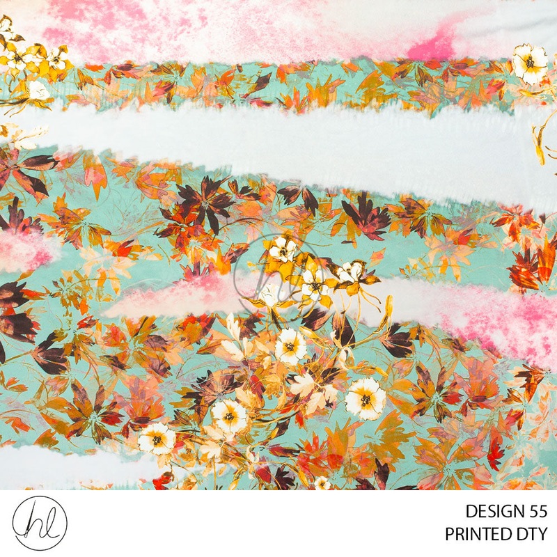 Printed DTY 53 Multi Design 55 150cm Per M