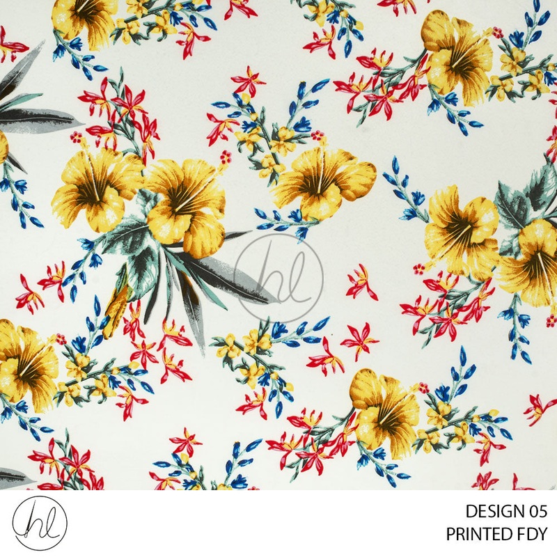 Printed FDY 781 Ivory Design 05 150cm Per M