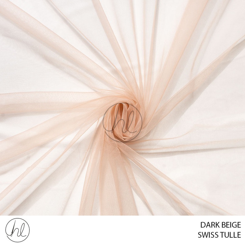 Swiss Tulle 53 Dark Beige 3M  Per M