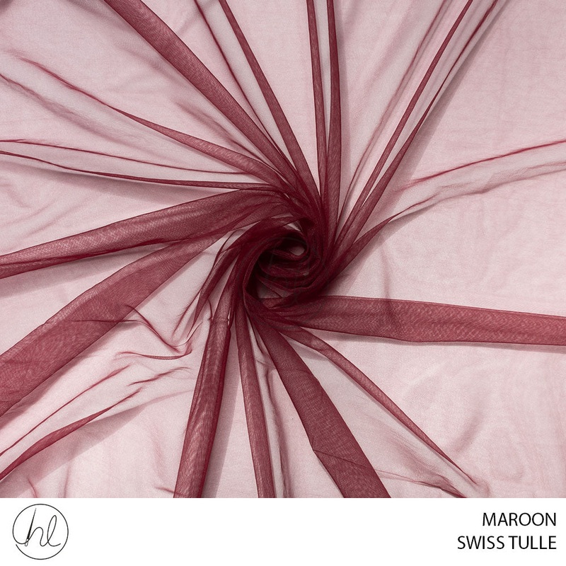 Swiss Tulle 53 Maroon 3M  Per M