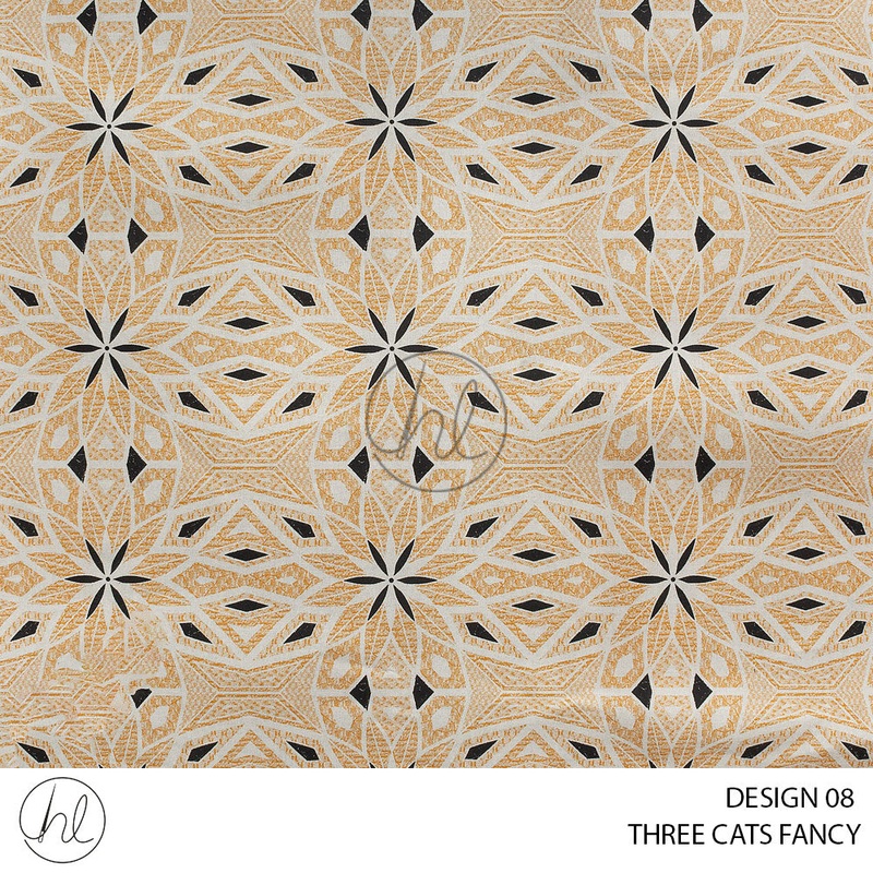 Three Cats Fancy 419 Cream 90cm Per M