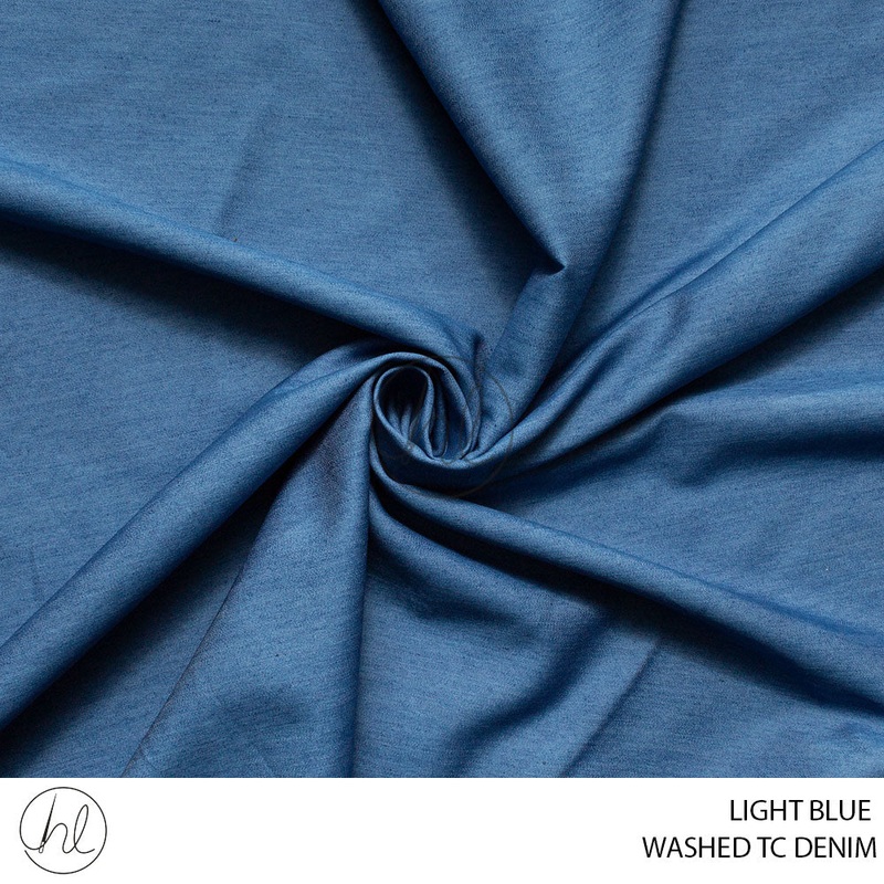 Washed Denim TC 51 Light Blue 150cm Per M