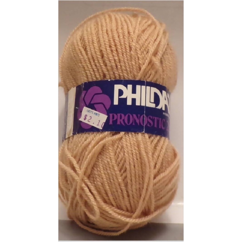 Phildar 'Pronostic 229'; Tan; Acrylic, Wool; Lot of 4