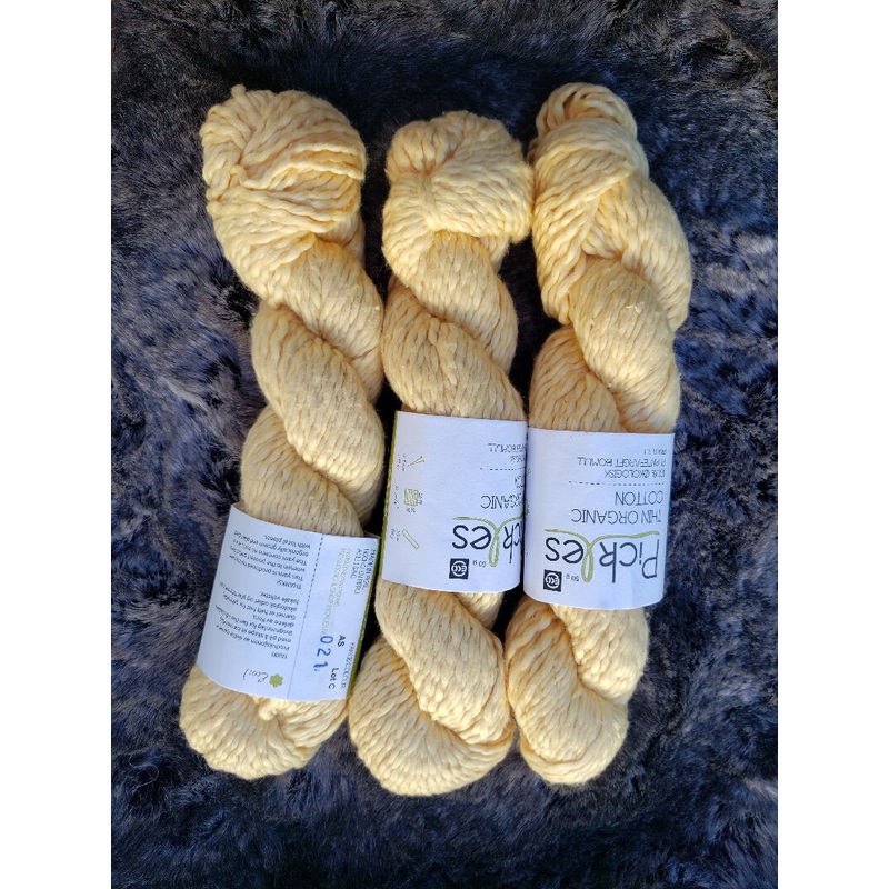 Pickles Yarn - Thin Organic Cotton (3 skeins)