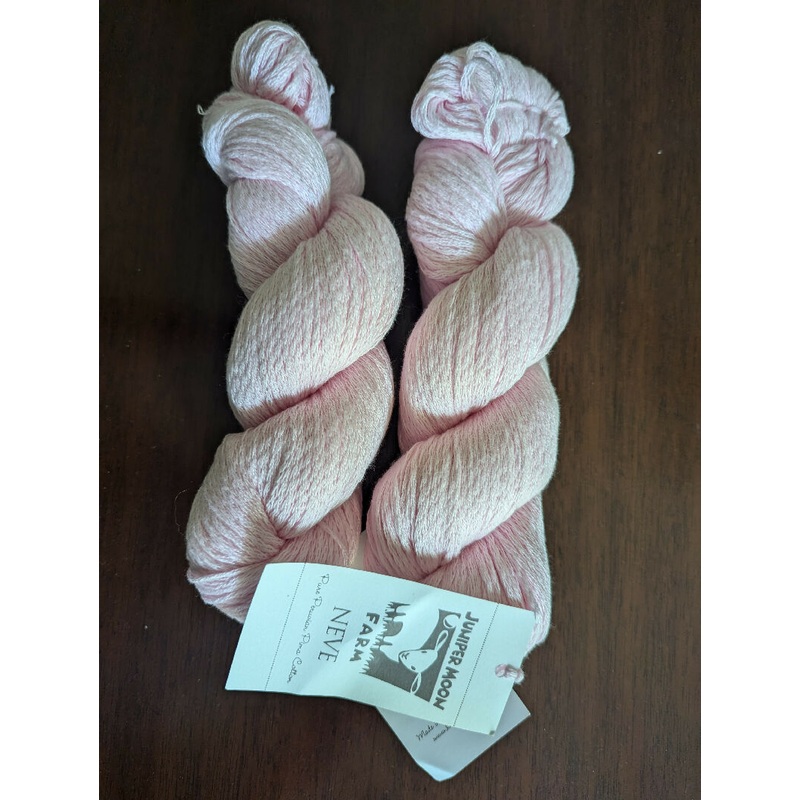 2 skeins Juniper Moon Neve cotton yarn