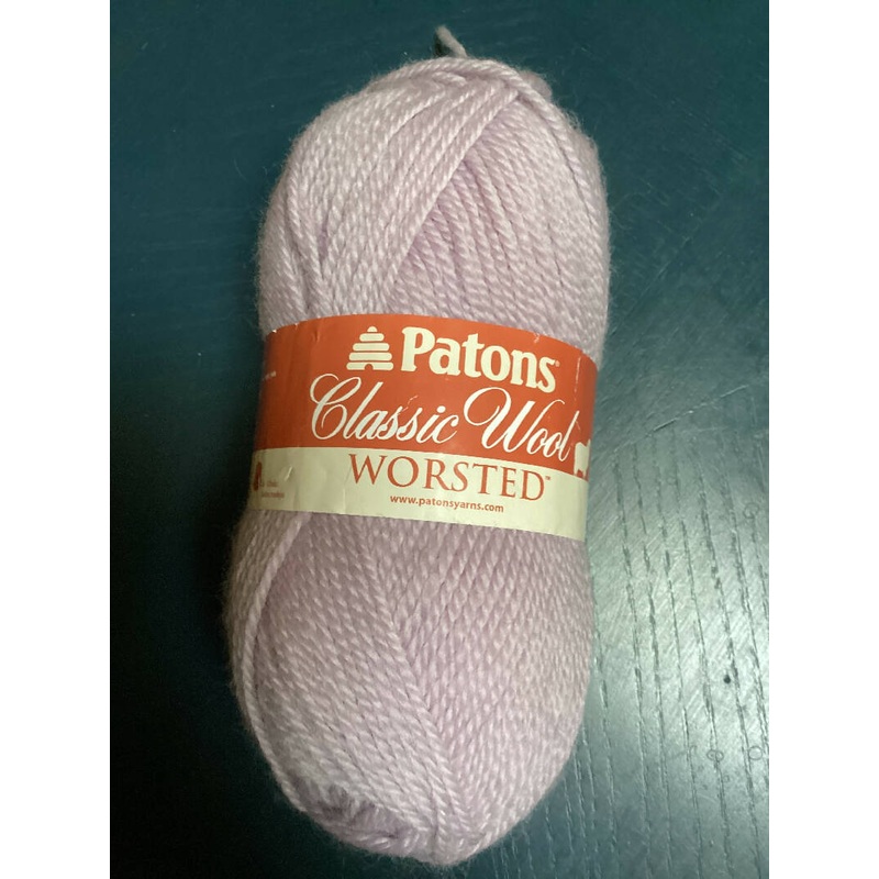 Patons Classic Wool Worsted color lavender grey