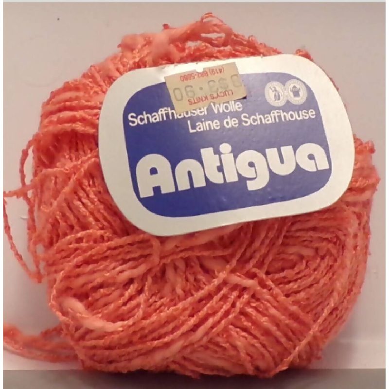 Schaffhauser Wolle 'Antigua' Lot of 9+ Skeins; Coral; Made in Switzerland