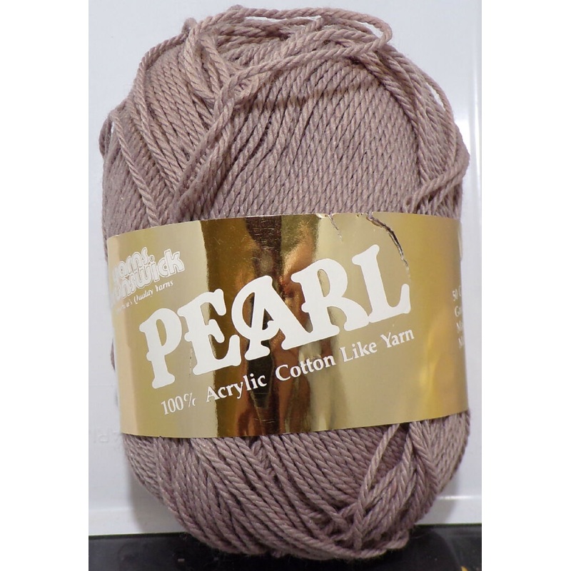 Yarns Brunswick 'Pearl'; Khaki, 100% Acrylic "Cotton Like" 1 Full Skein