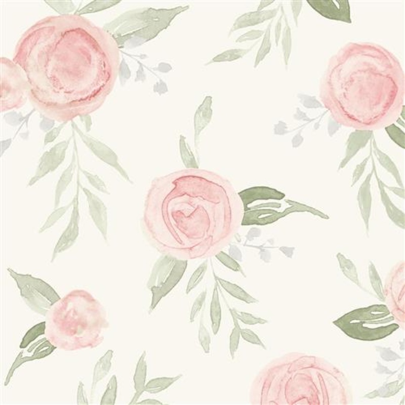 MK1128- Magnolia Home Wallpaper - Watercolor Roses
