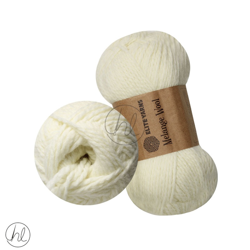 KARTOPU MELANGE WOOL 100G CREAM 25