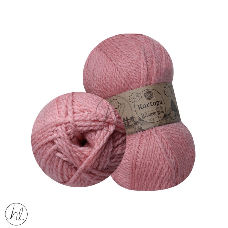 KARTOPU MELANGE WOOL 100G DUSTY PINK 2116