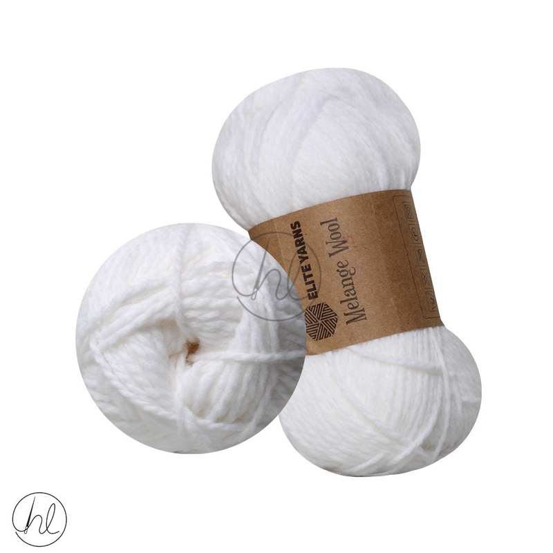 KARTOPU MELANGE WOOL 100G WHITE 10
