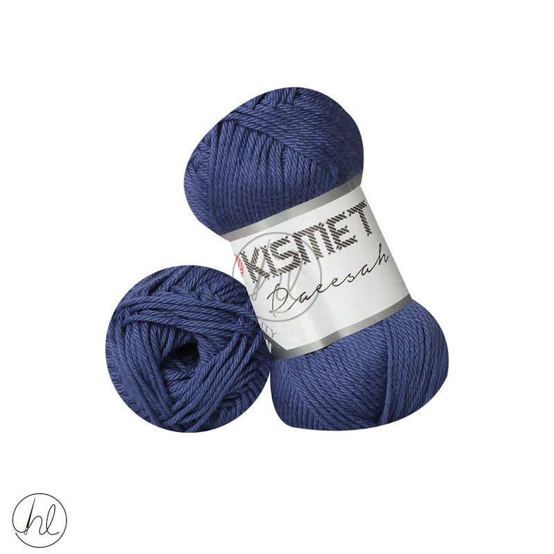 RAEESAH 100% PURE COTTON NAVY 18 50G