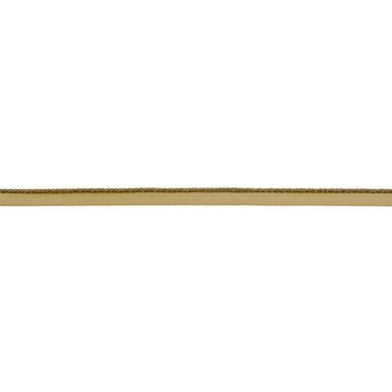 1/4" Cord With Lip  -  Mini Metallic - Brass