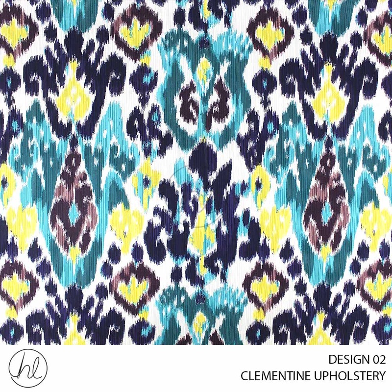 CLEMENTINE UPHOLSTERY DESIGN 02 140CM PER M LIGHT BLUE