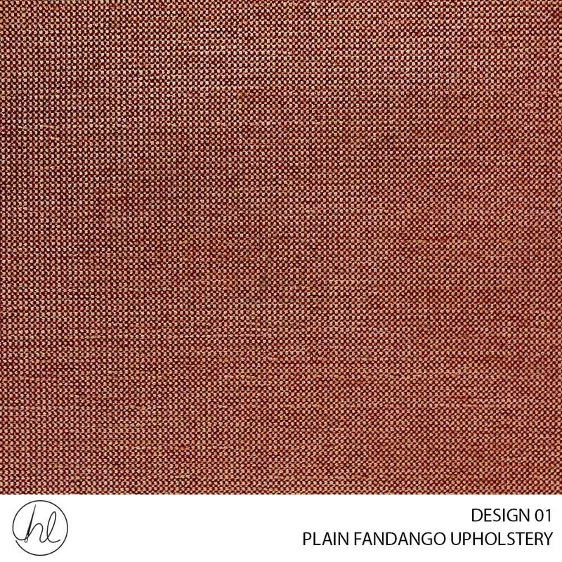 PLAIN FANDANGO UPHOLSTERY DESIGN 01 140CM PER M RUST