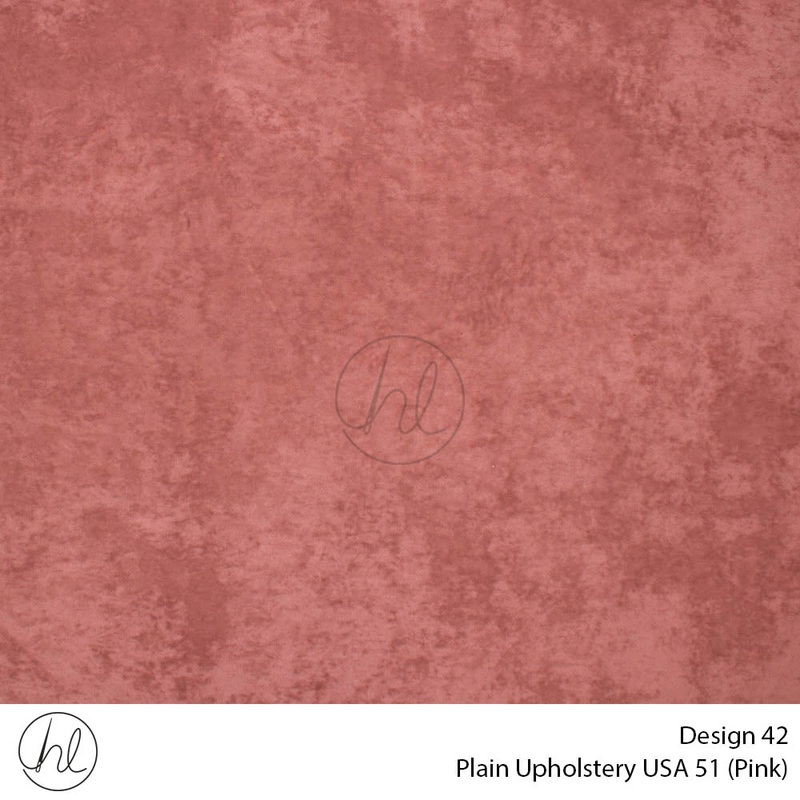 Plain USA Upholstery 51 Design 42 Pink 140cm Wide Per m