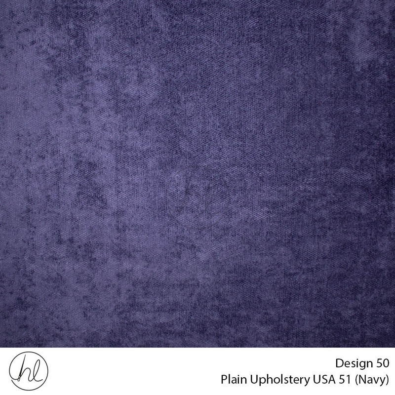 Plain USA Upholstery 51 Design 50 Navy 140cm Wide Per m