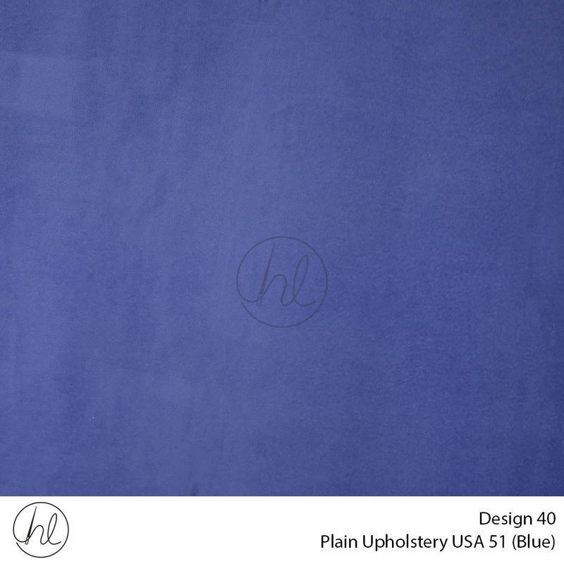 Plain USA Upholstery 54 Design 40 Blue 140cm Wide Per m