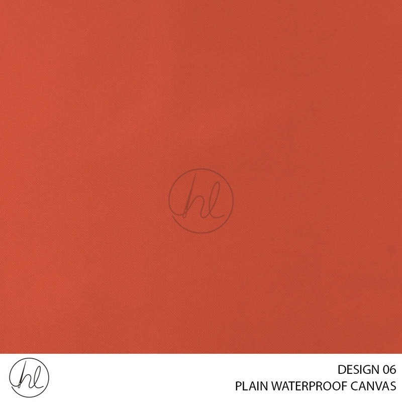 PLAIN WATERPROOF CANVAS DESIGN 06 150CM PER M ORANGE