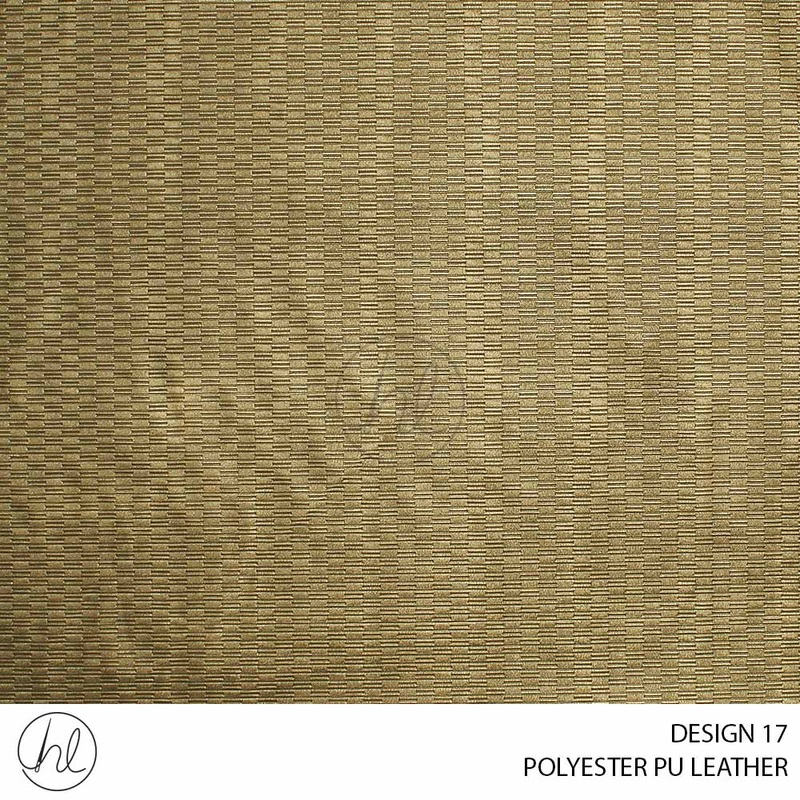 POLYESTER PU LEATHER DESIGN 17 140CM PER M LIGHT GOLD