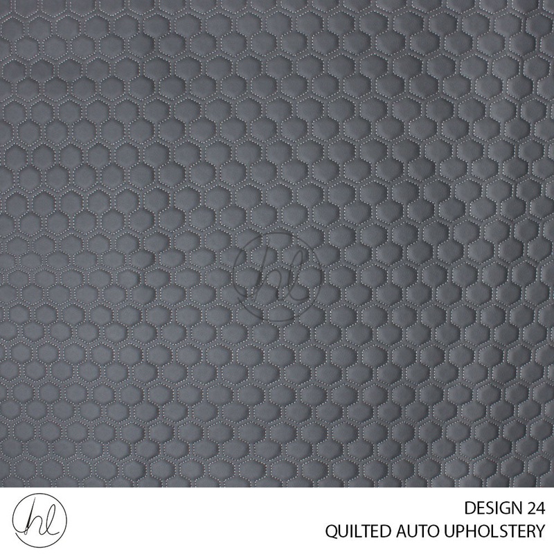 QUILTED AUTO UPHOLSTERY DESIGN 24 GREY 140CM PER M
