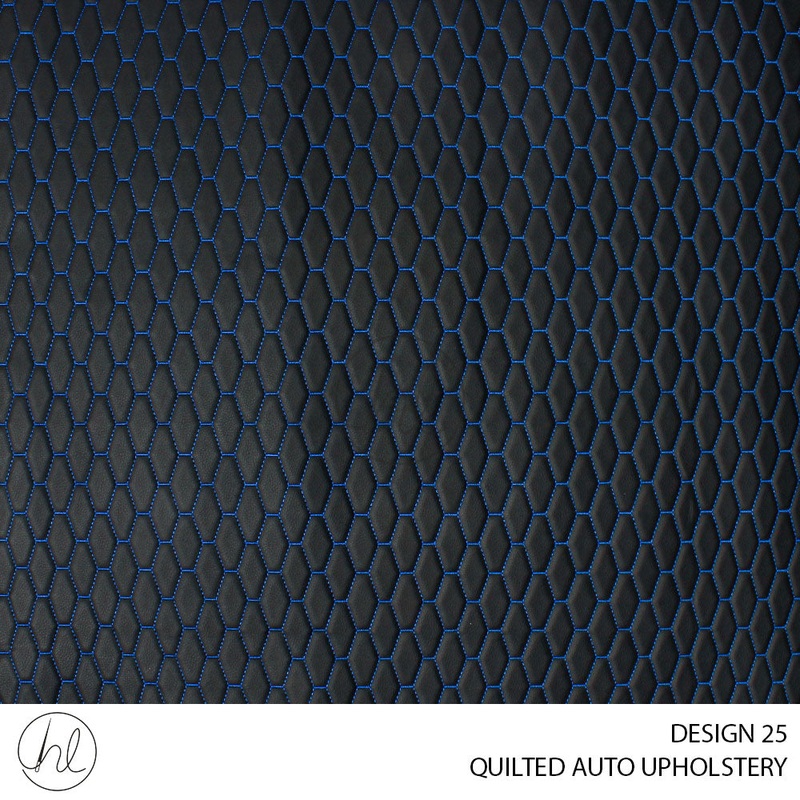 QUILTED AUTO UPHOLSTERY DESIGN 25 BLUE 140CM PER M