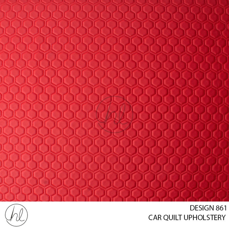 QUILTED CAR UPHOLSTERY 275 DESIGN 01 LIGHT RED 140CM WIDE PER M
