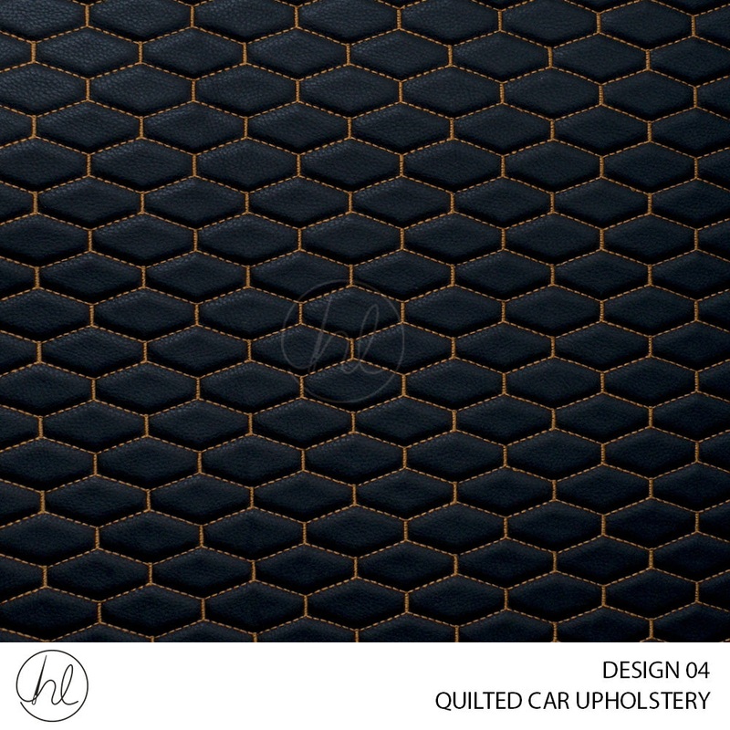 QUILTED CAR UPHOLSTERY 275 DESIGN 04 GOLD 140CM WIDE PER M
