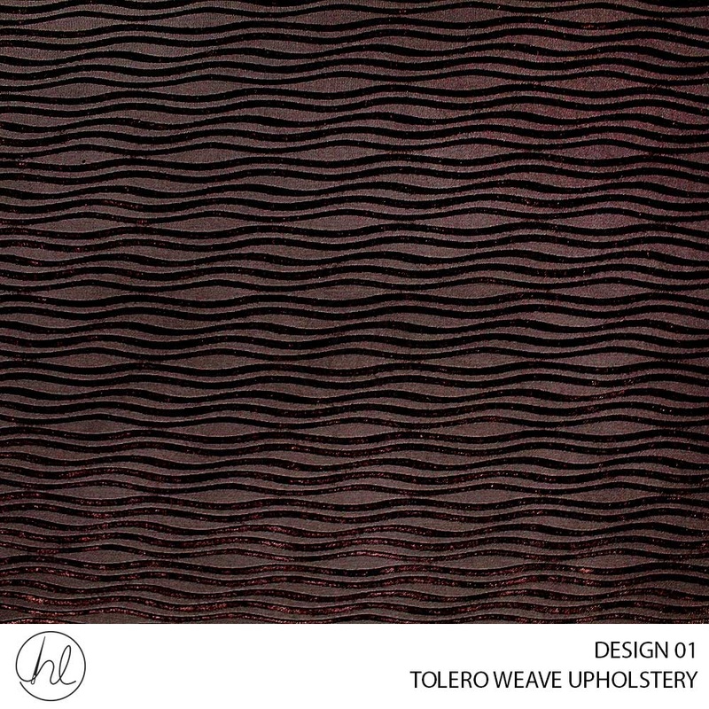 TOLERO WEAVE UPHOLSTERY DESIGN 01 140CM PER M CHOCOLATE