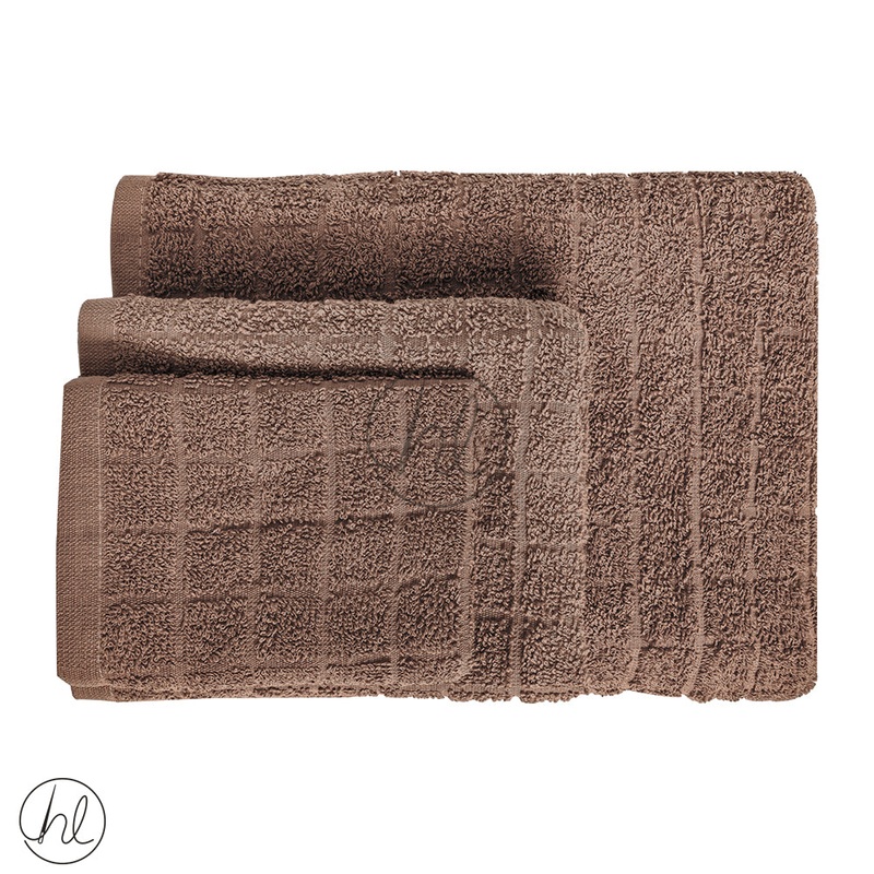 BRISTOL 3 PIECE TOWEL SET LT CHESTNUT PLAIN