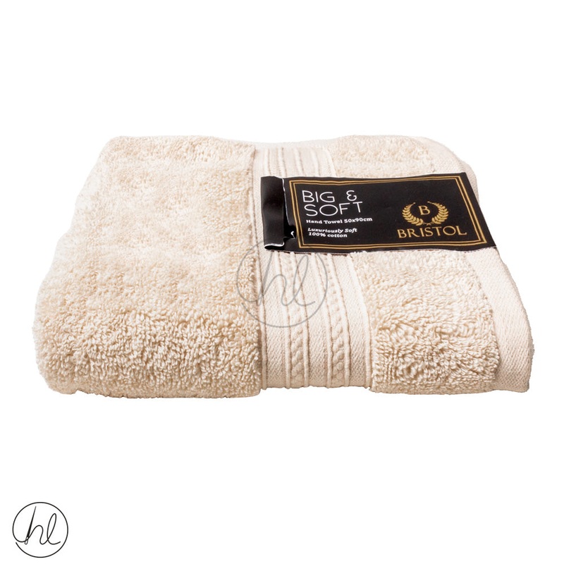 BRISTOL BIG & SOFT HAND TOWEL MACADAMIA 50X90