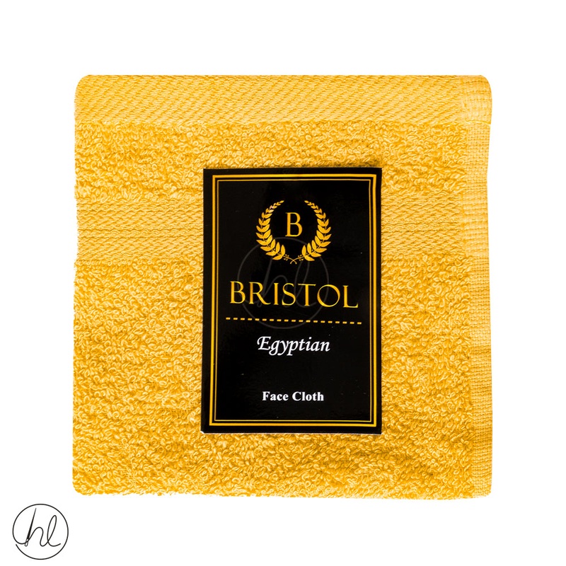 Bristol Egyptian Face Cloth Mustard 30X30cm