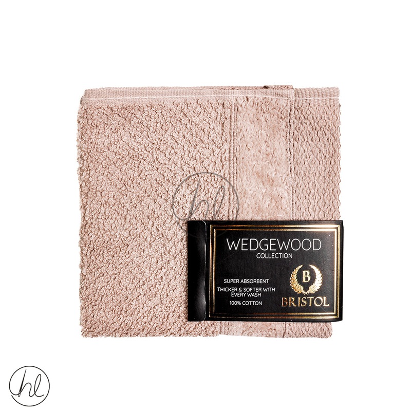 BRISTOL WEDGEWOOD  FACE CLOTH PEBBLE 30X30CM