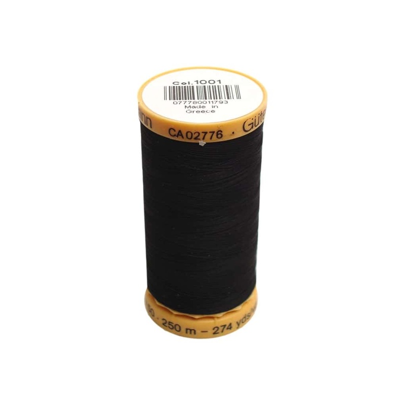 Gutermann 100% Natural Cotton Sewing Thread 274 yd (10 Colors #1001 - #9310)