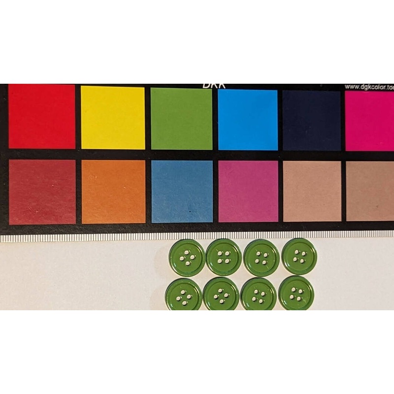 Avocado Green 5/8" Round Buttons - Set of 8