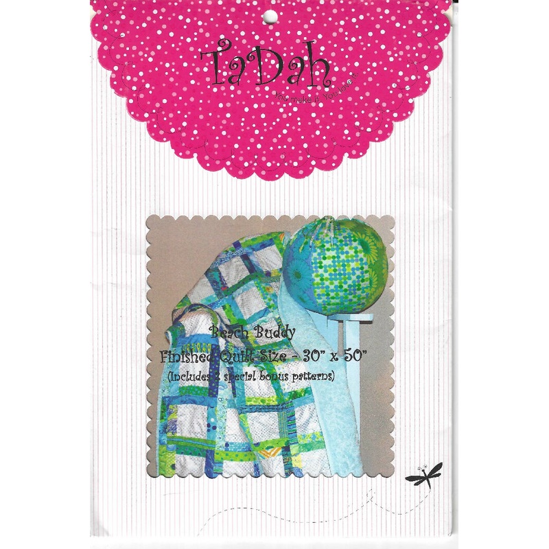 Beach Buddy quilt pattern using 30"x50" bath towel by Ta Dah