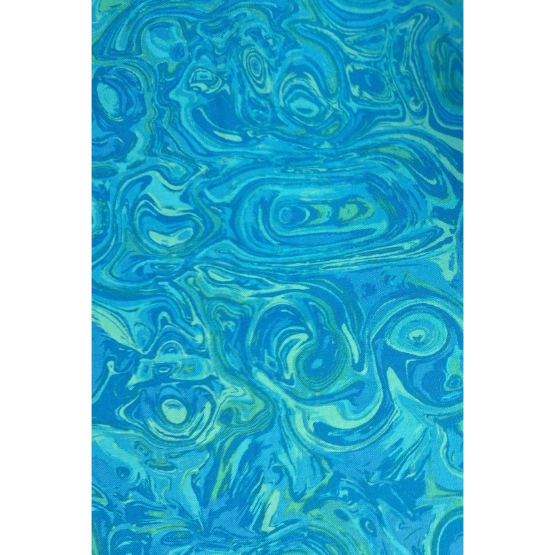 Benartex Marbella in Great Marble Blender Turquoise Quilting Fabric