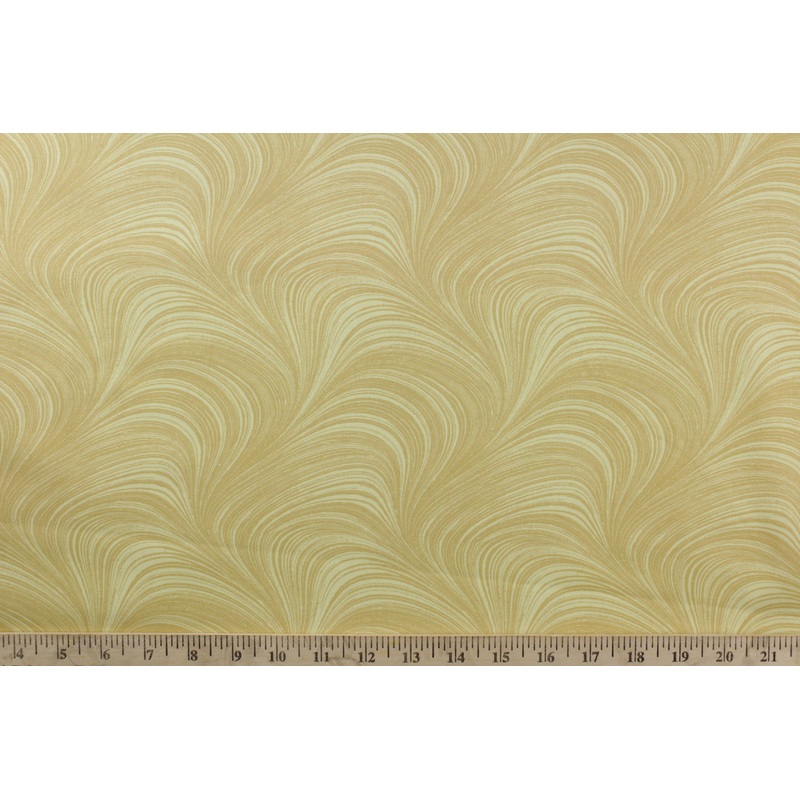 Benartex Wave Texture Fabric in Yellow in 108 Width Quilt Backing
