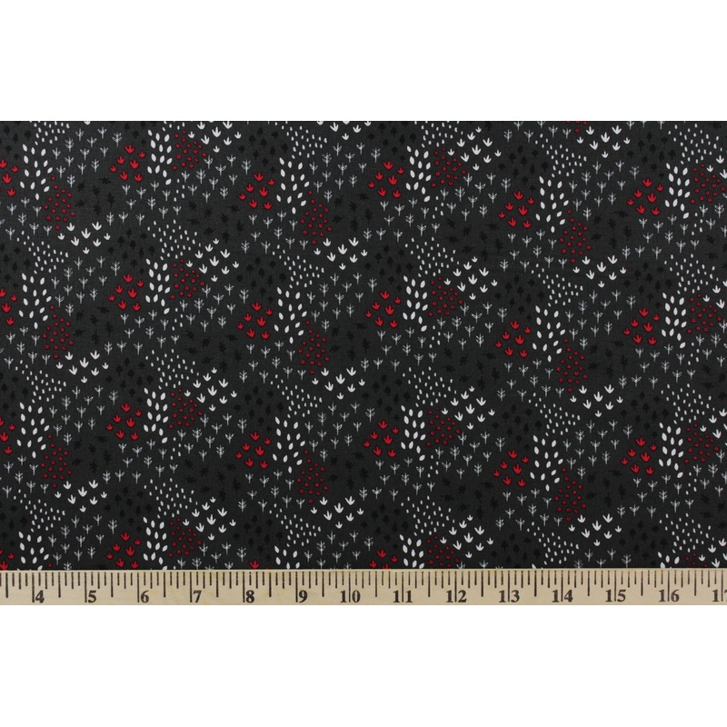 Emma & Mila Field Fabric in Carbon for Camelot Fabrics