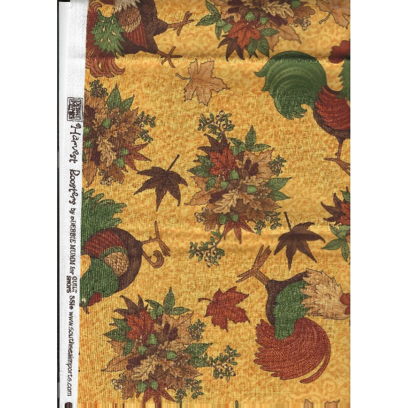Harvest Roosters by Debbie Mumm for Quilt Shops - 44 Inches cotton